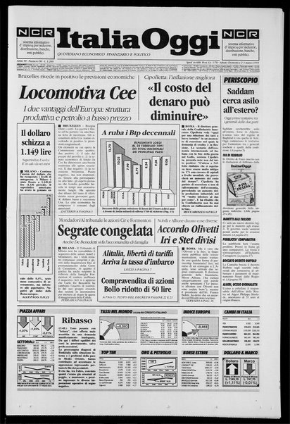 Italia oggi : quotidiano di economia finanza e politica